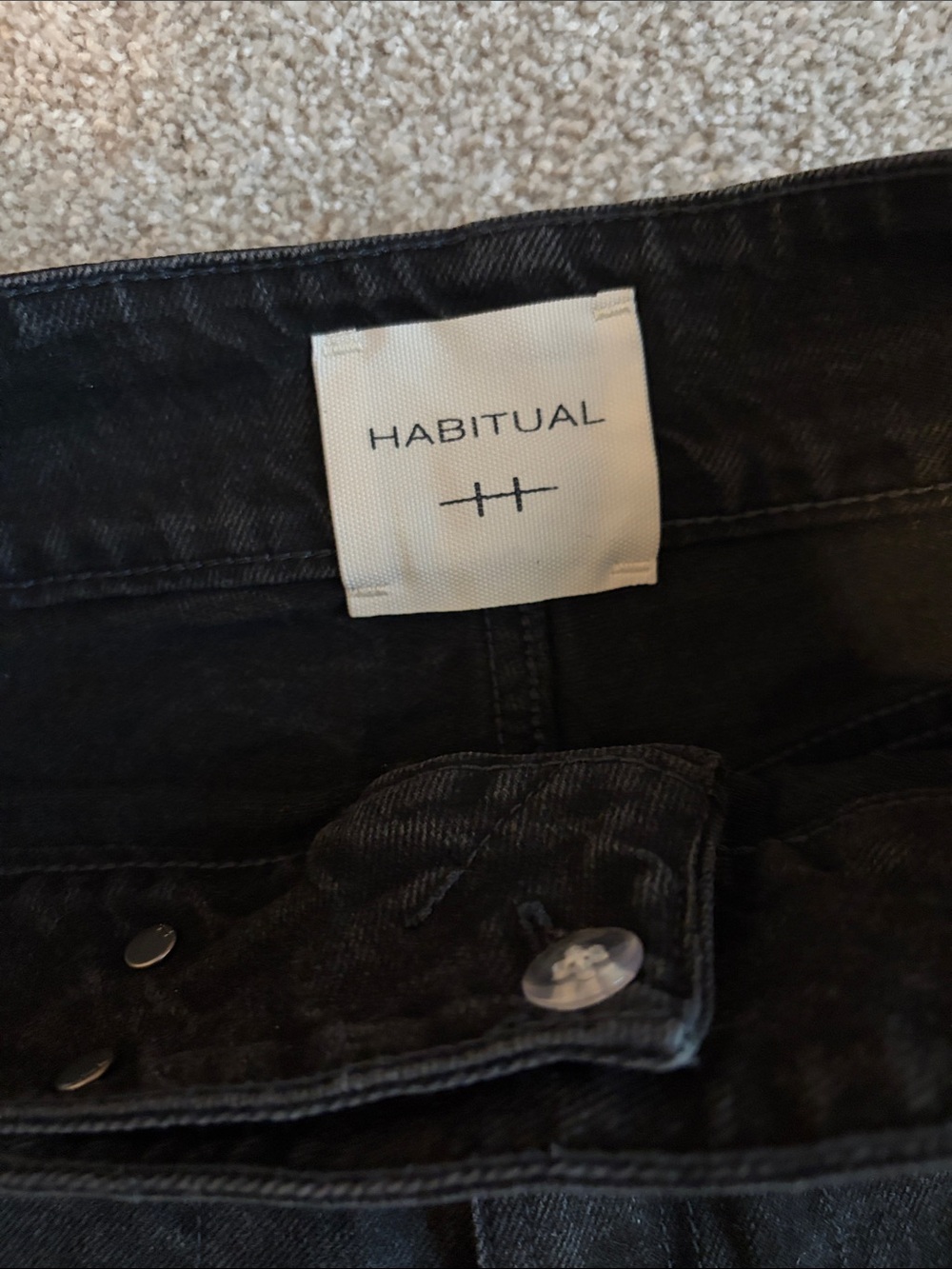Habitual Black Wide-Leg High-Rise Jeans - Picture 2 of 6
